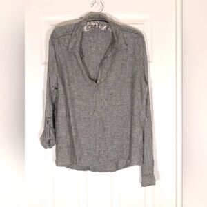 Saks Fifth Avenue linen tunic top Medium